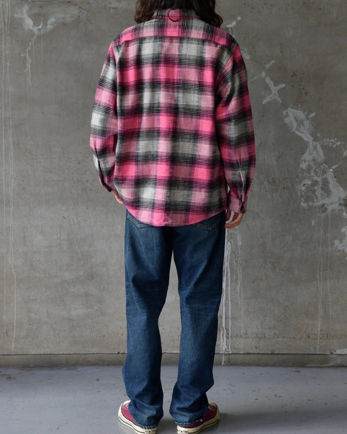 MINEDENIM / Heavy Cotton Flannel Ombre Work Shirt (MDFBF09503)