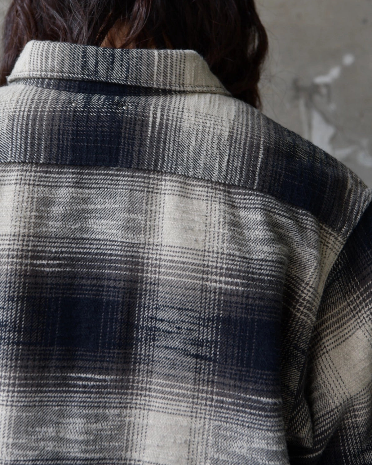 MINEDENIM / Heavy Cotton Flannel Ombre Work Shirt (MDFBF09503)