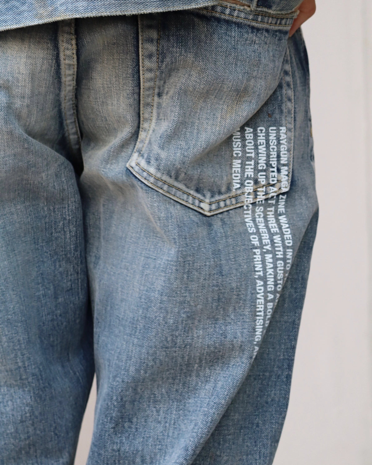 MINEDENIM × MARVIN / “Typo Print” Denim 5Pocket USD (MND-MRV009)