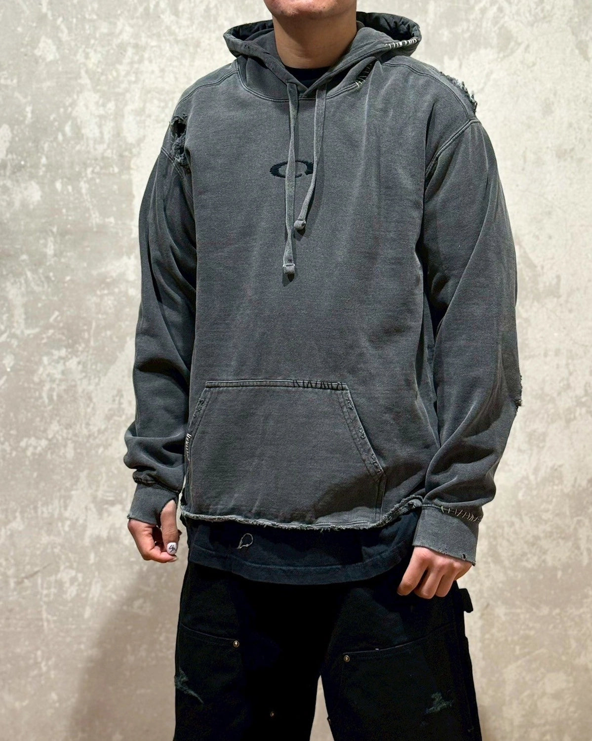 MINUS / Inactive Hoodie With Repaired