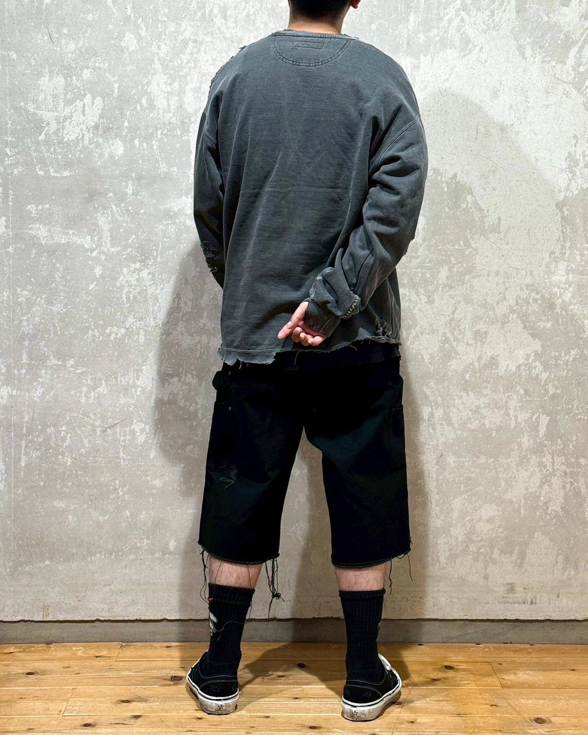 MINUS / Inactive Crew Sweat With Repaired