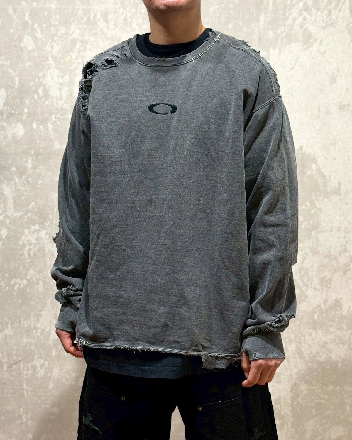 MINUS / Inactive Crew Sweat With Repaired