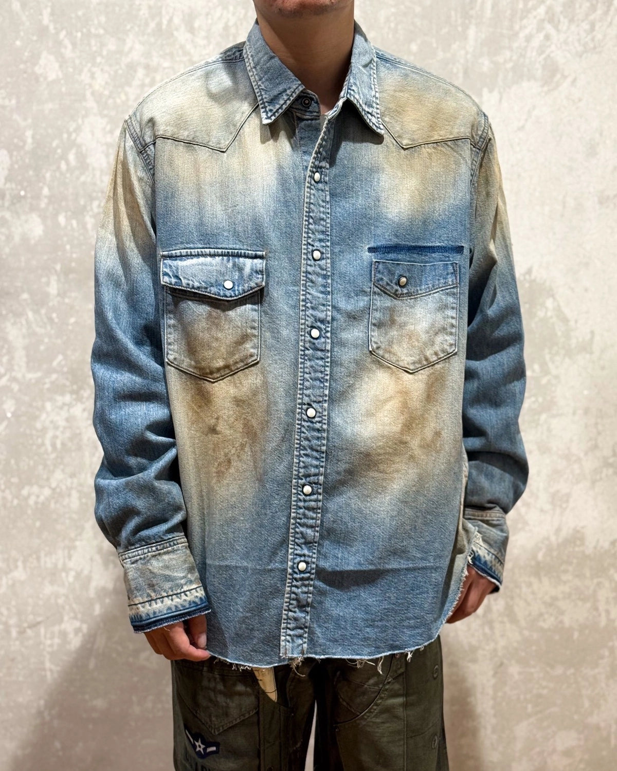 MIYAGIHIDETAKA -Rafu- / Denim Shirt (MH024)