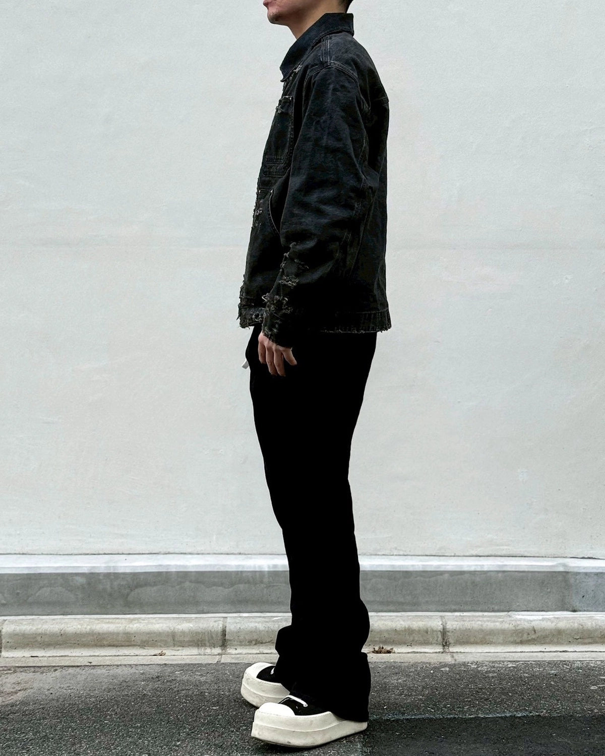 MIYAGIHIDETAKA -Rafu- / Distressed Work Jacket (MH045)