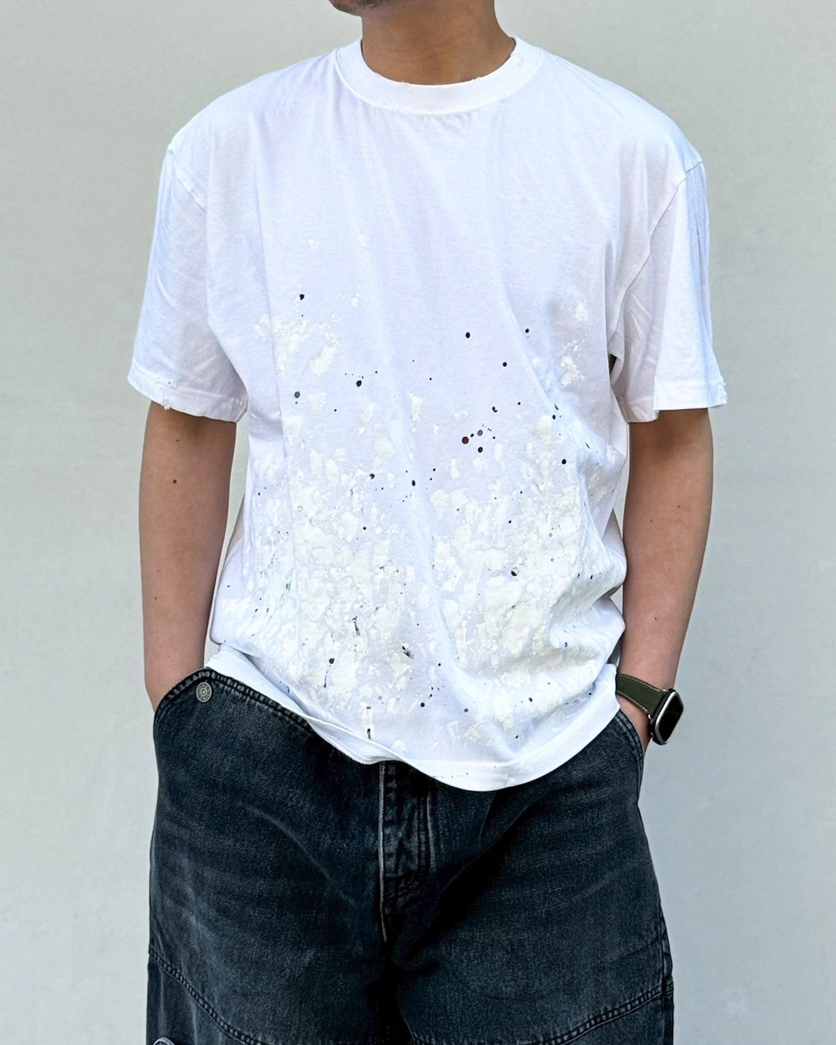 MIYAGIHIDETAKA -Rafu- / Painted T-shirt (MH053)