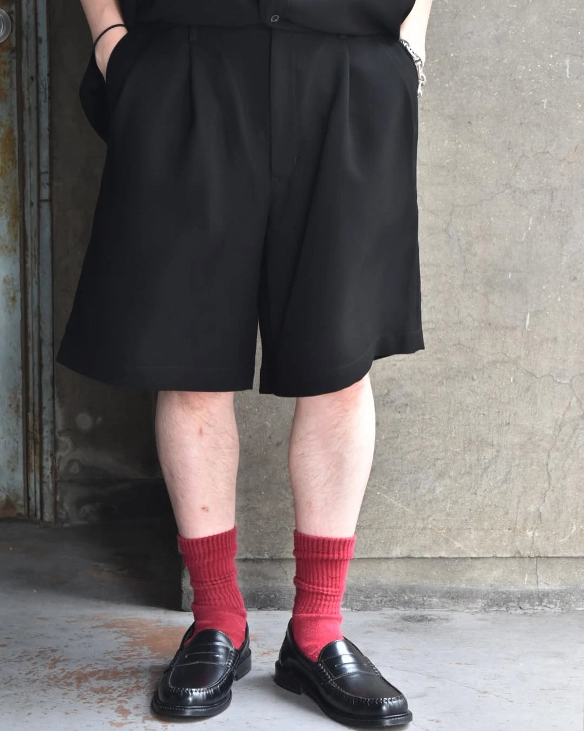N.HOOLYWOOD TEST PRODUCT EXCHANGE SERVICE  / TUCK HALF PANTS (9251-CP50-006)