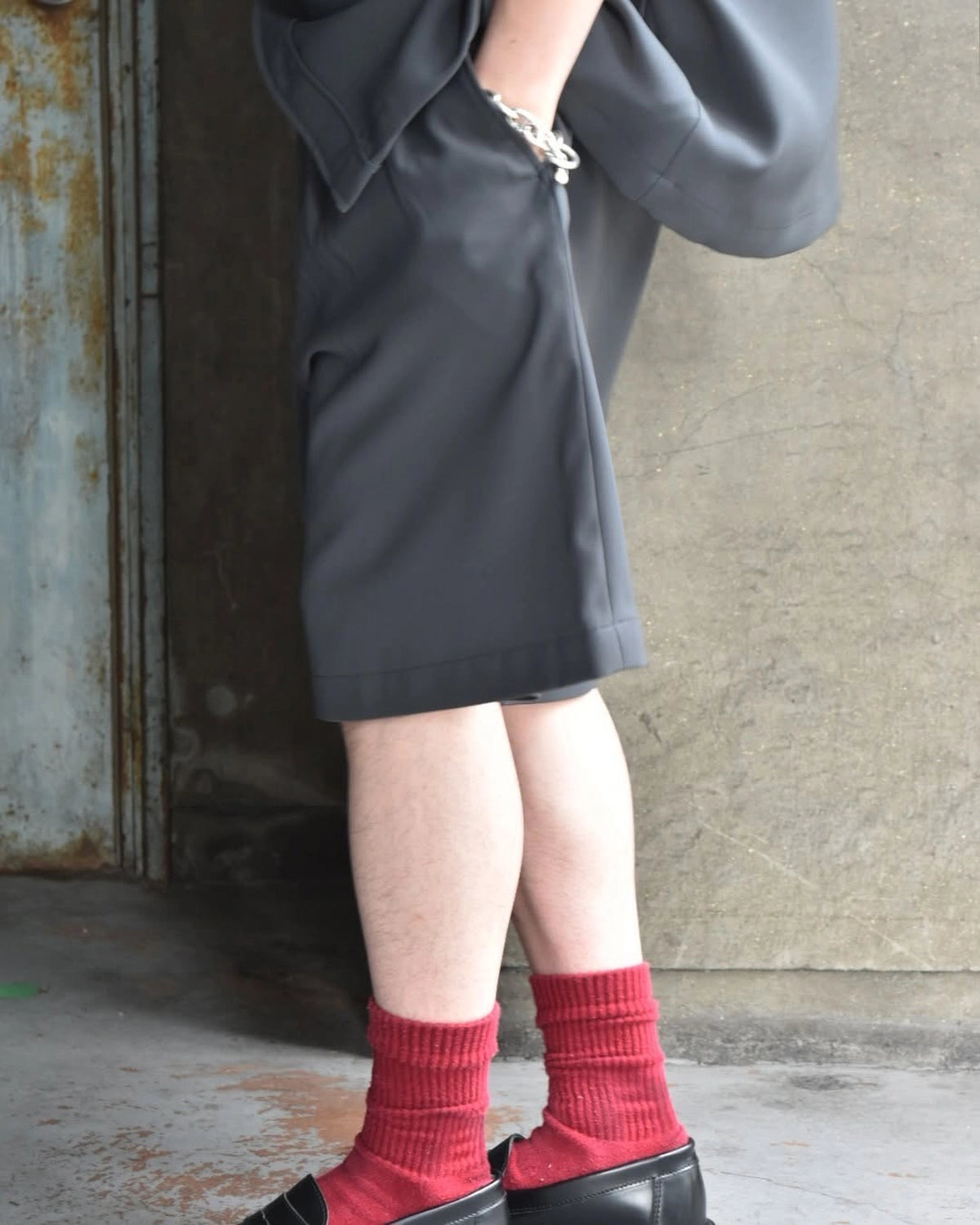N.HOOLYWOOD TEST PRODUCT EXCHANGE SERVICE  / TUCK HALF PANTS (9251-CP50-006)