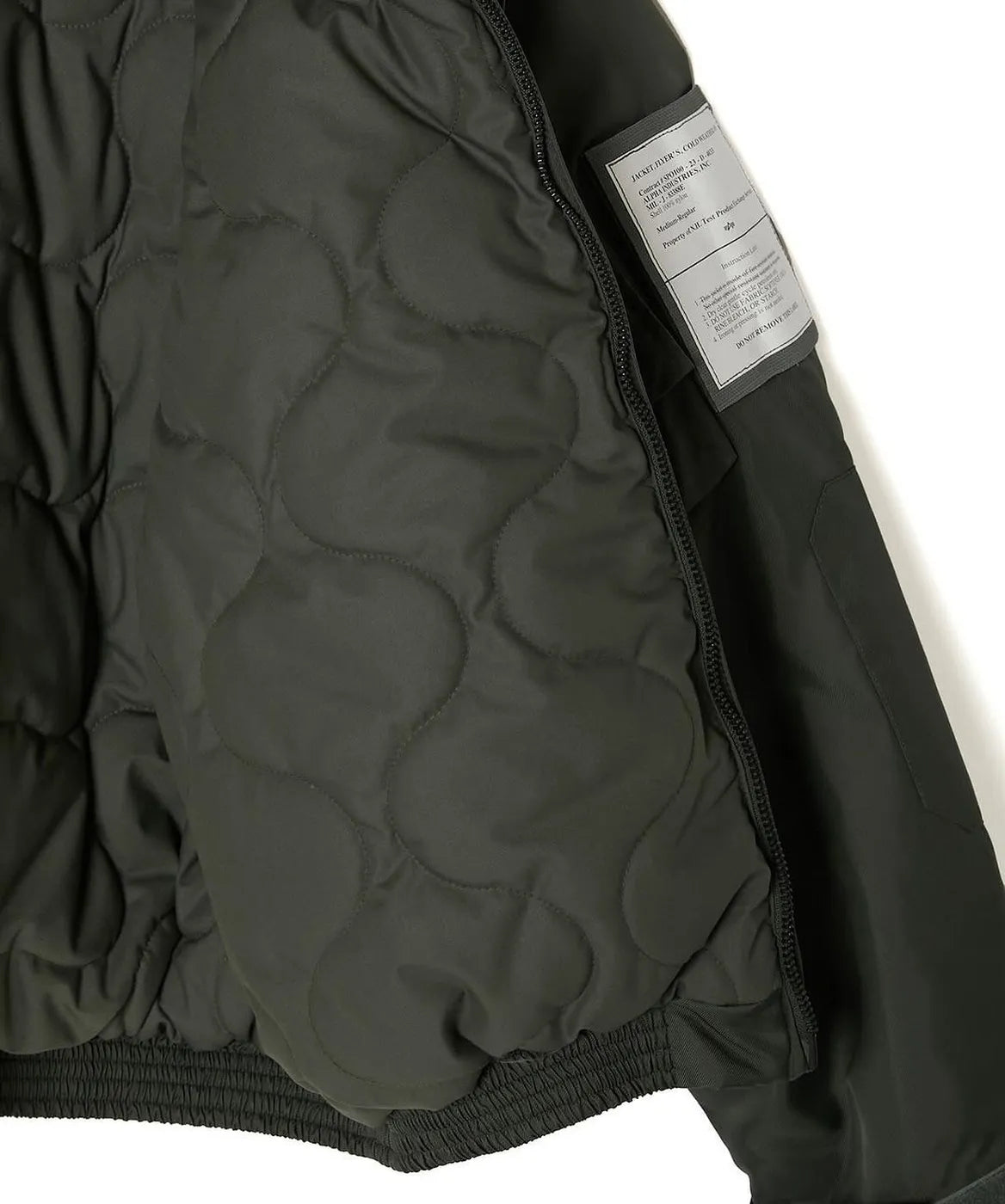 N.HOOLYWOOD TEST PRODUCT EXCHANGE SERVICE / × ALPHA INDUSTRIES MILITARY BLOUSON (9242-BL07-013)