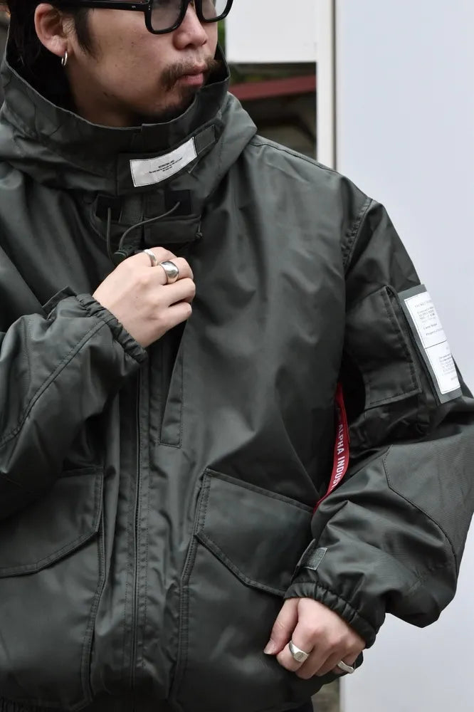 N.HOOLYWOOD TEST PRODUCT EXCHANGE SERVICE / × ALPHA INDUSTRIES MILITARY BLOUSON (9242-BL07-013)