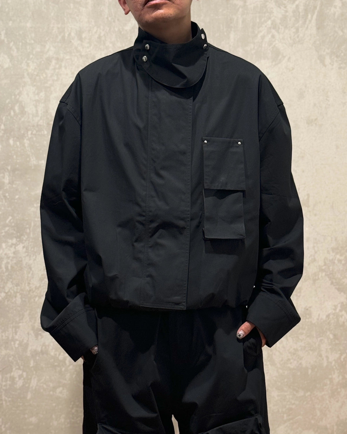 OAMC / Black Zipped Jacket (OA5SMJ01APT)