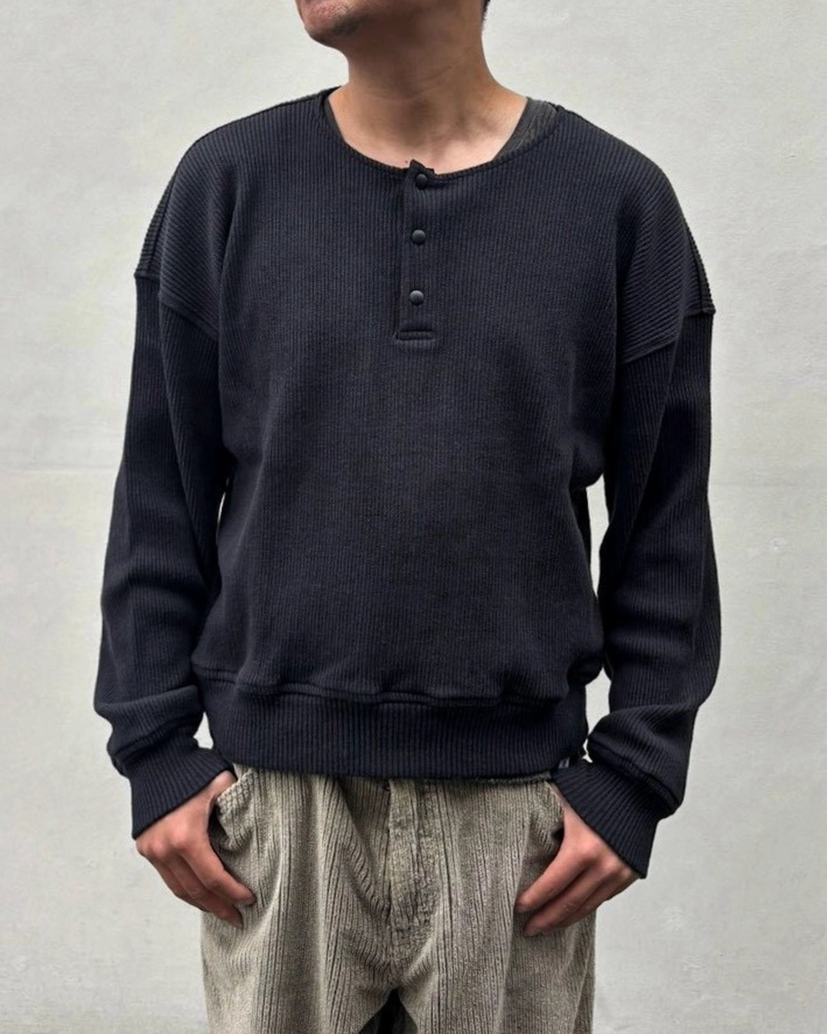 OUR LEGACY / BALLON SWEATSHIRT Furnace Black Beefy Rib (M4266BF)