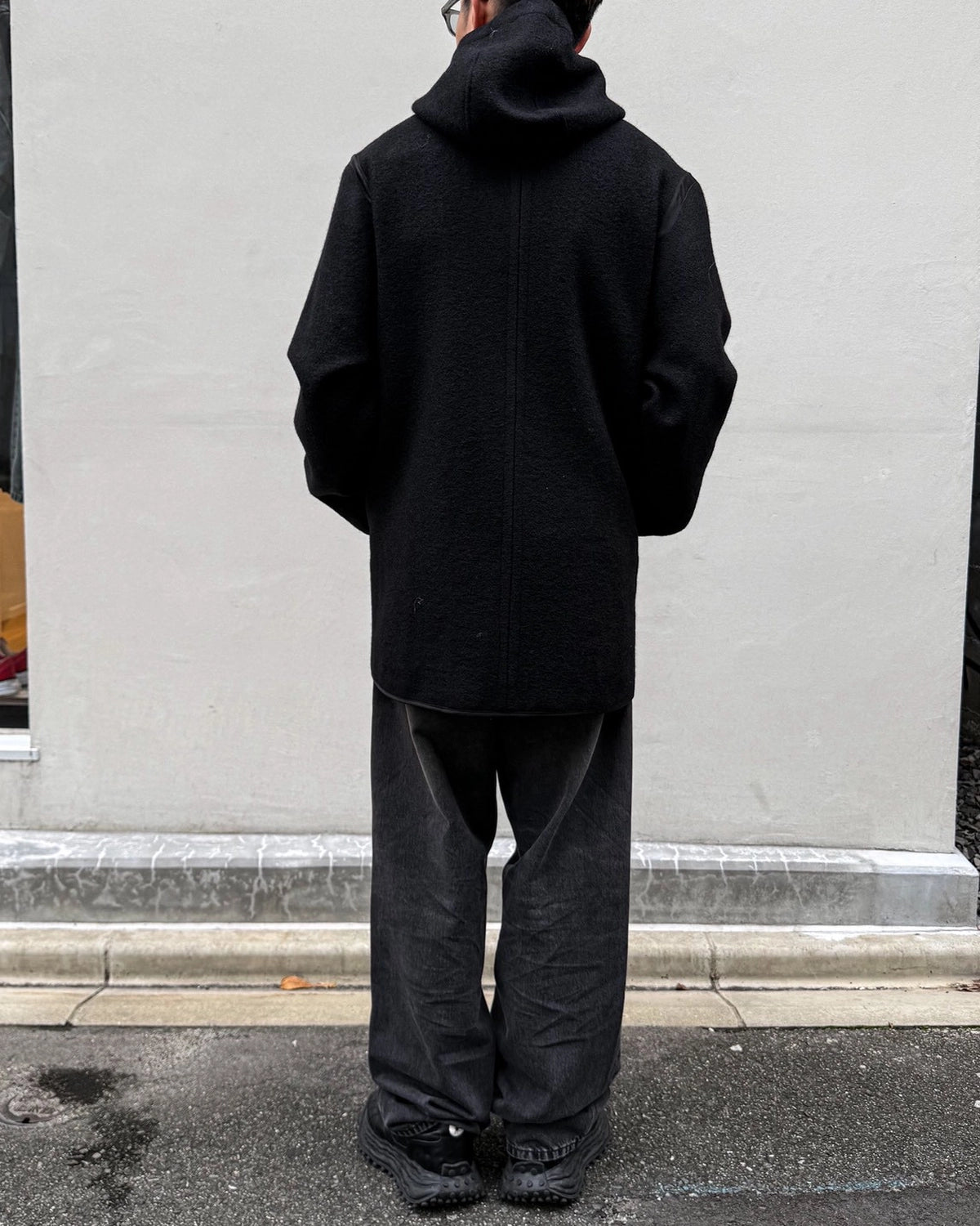 OUR LEGACY / LINER JACKET Black Stamped Wool (M4261LBS)