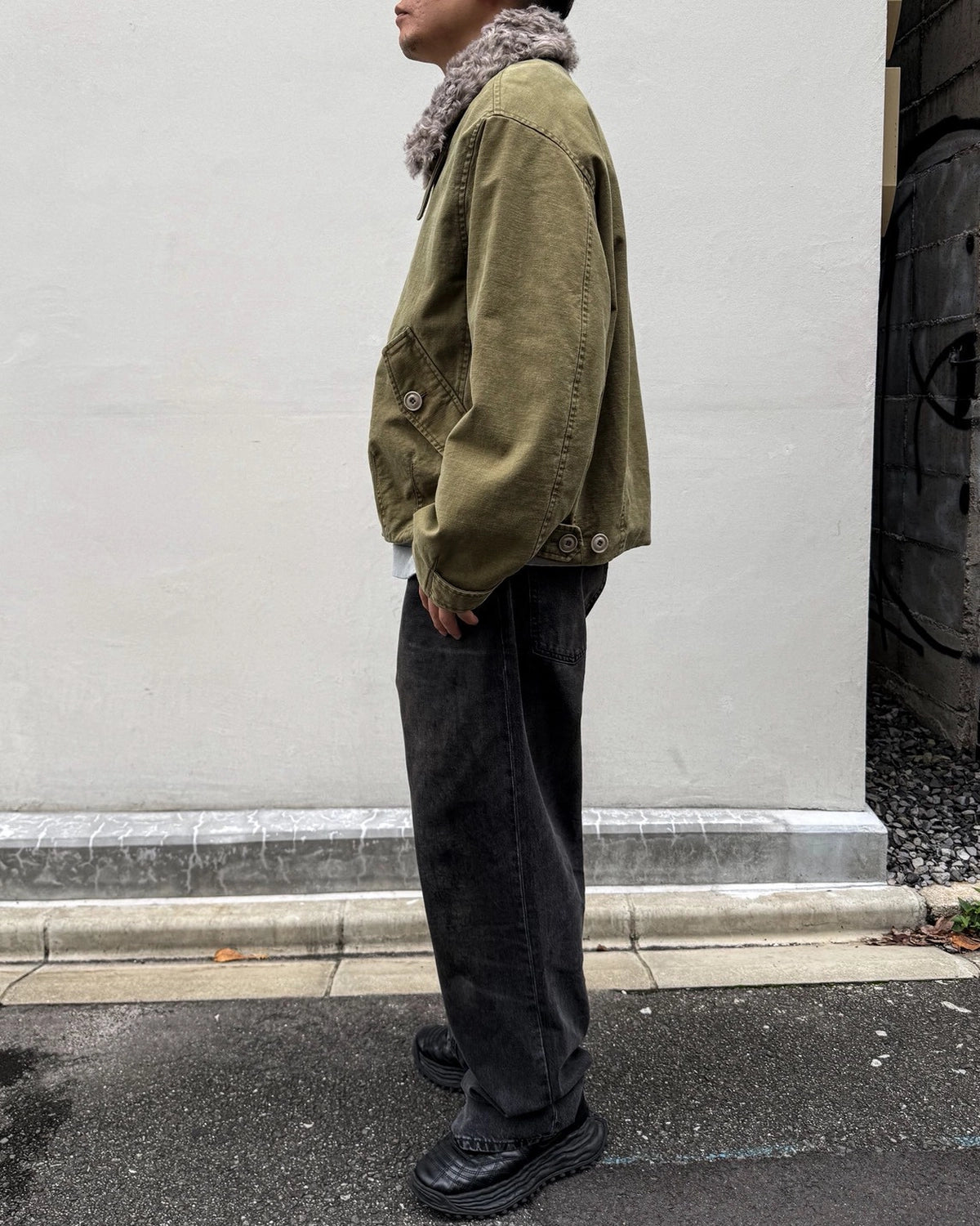 OUR LEGACY / AERIAL JACKET Pigment Khaki Knife Edge Twill (M4261APK)