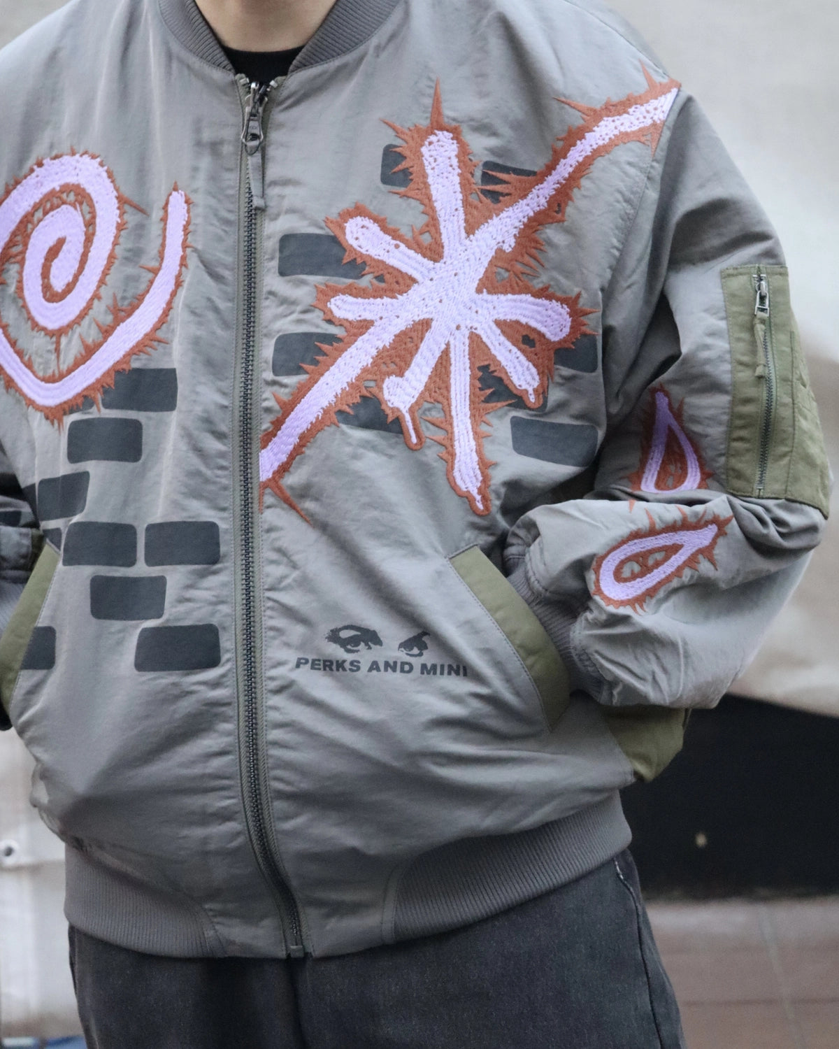 P.A.M.(Perks And Mini) / ADORNED REVERSIBLE BOMBER JACKET (39220)