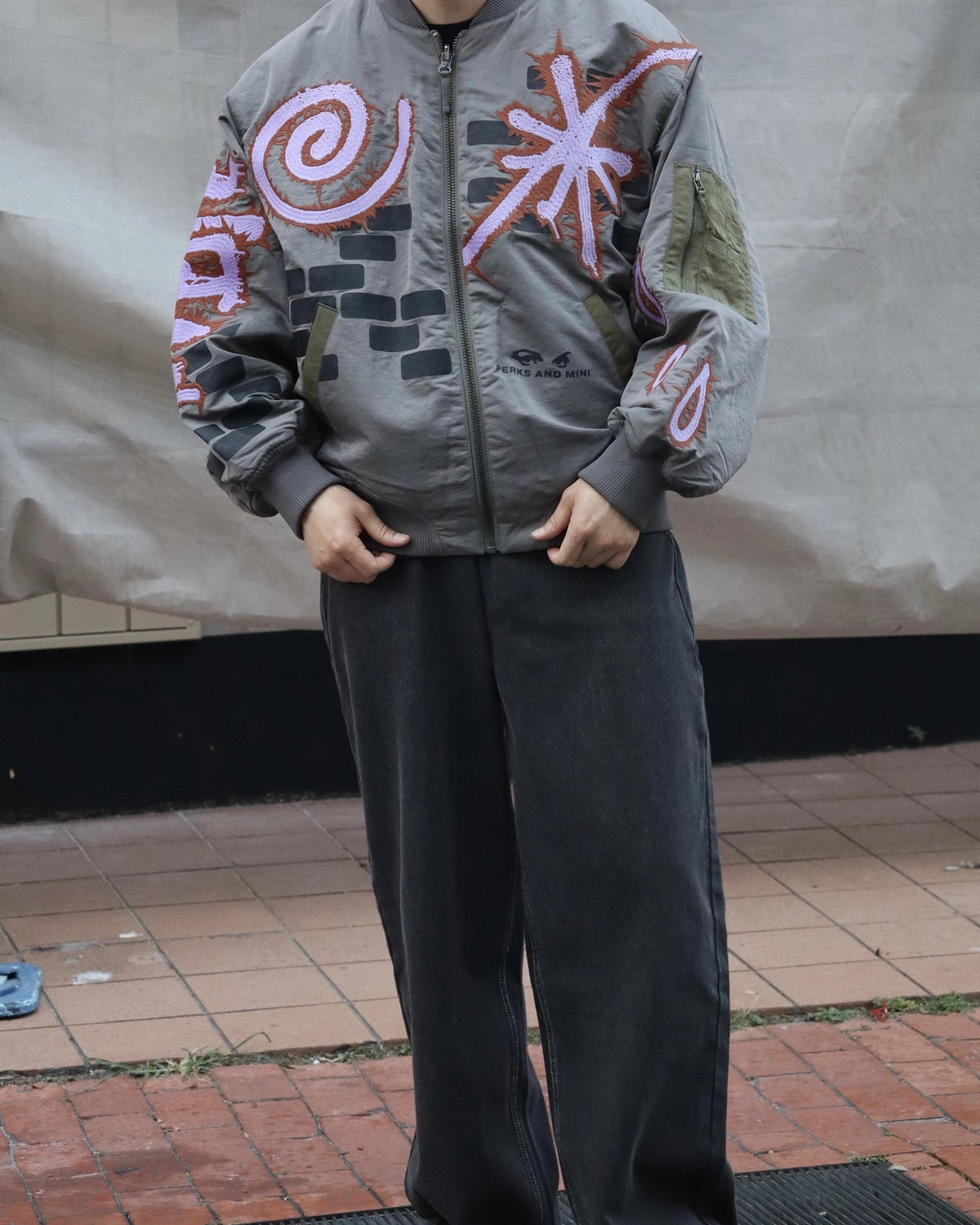 P.A.M.(Perks And Mini) / ADORNED REVERSIBLE BOMBER JACKET (39220)
