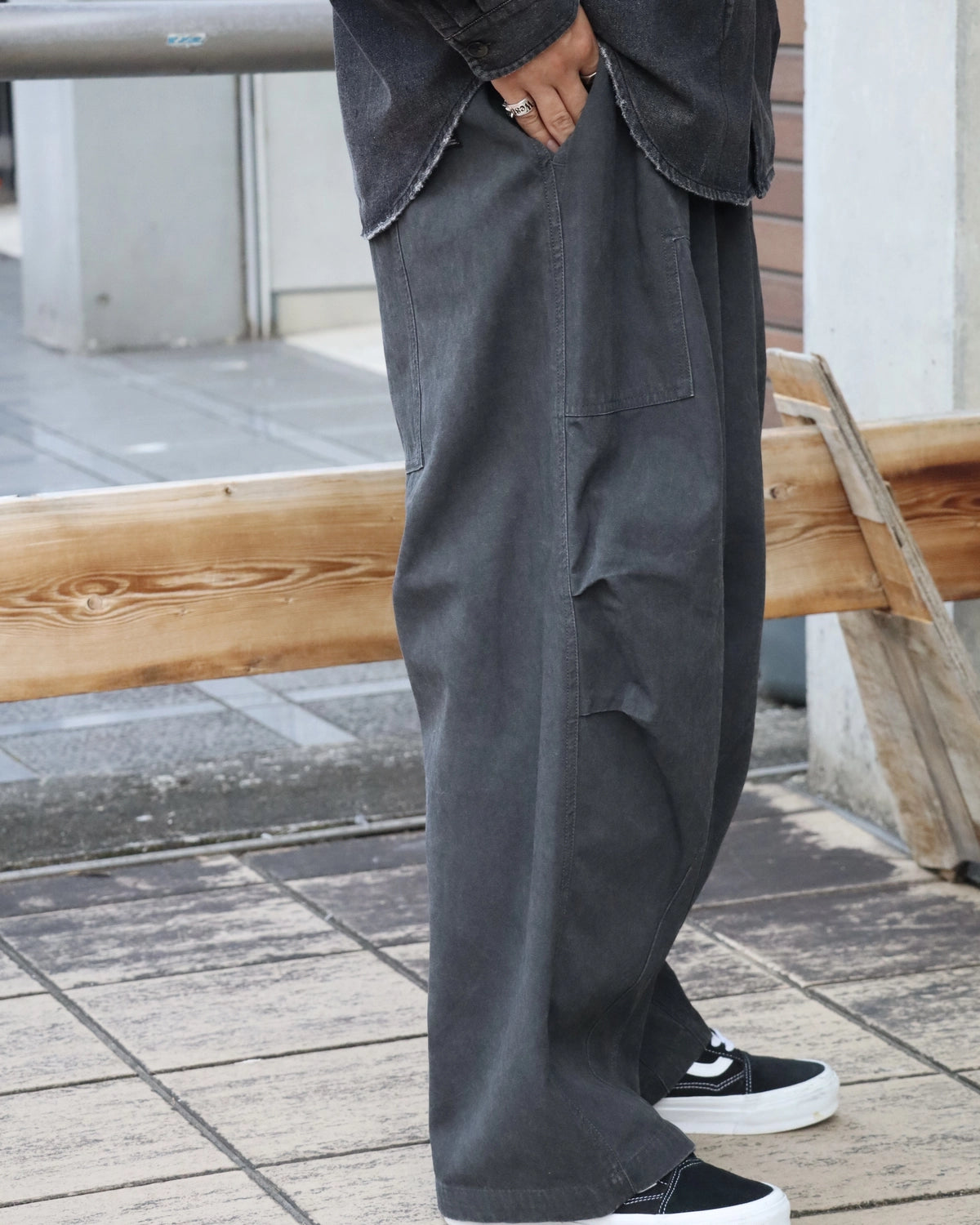 P.A.M.(Perks And Mini) / TWO MIL PONDERING PANT - BLACK WASH (80099/B)