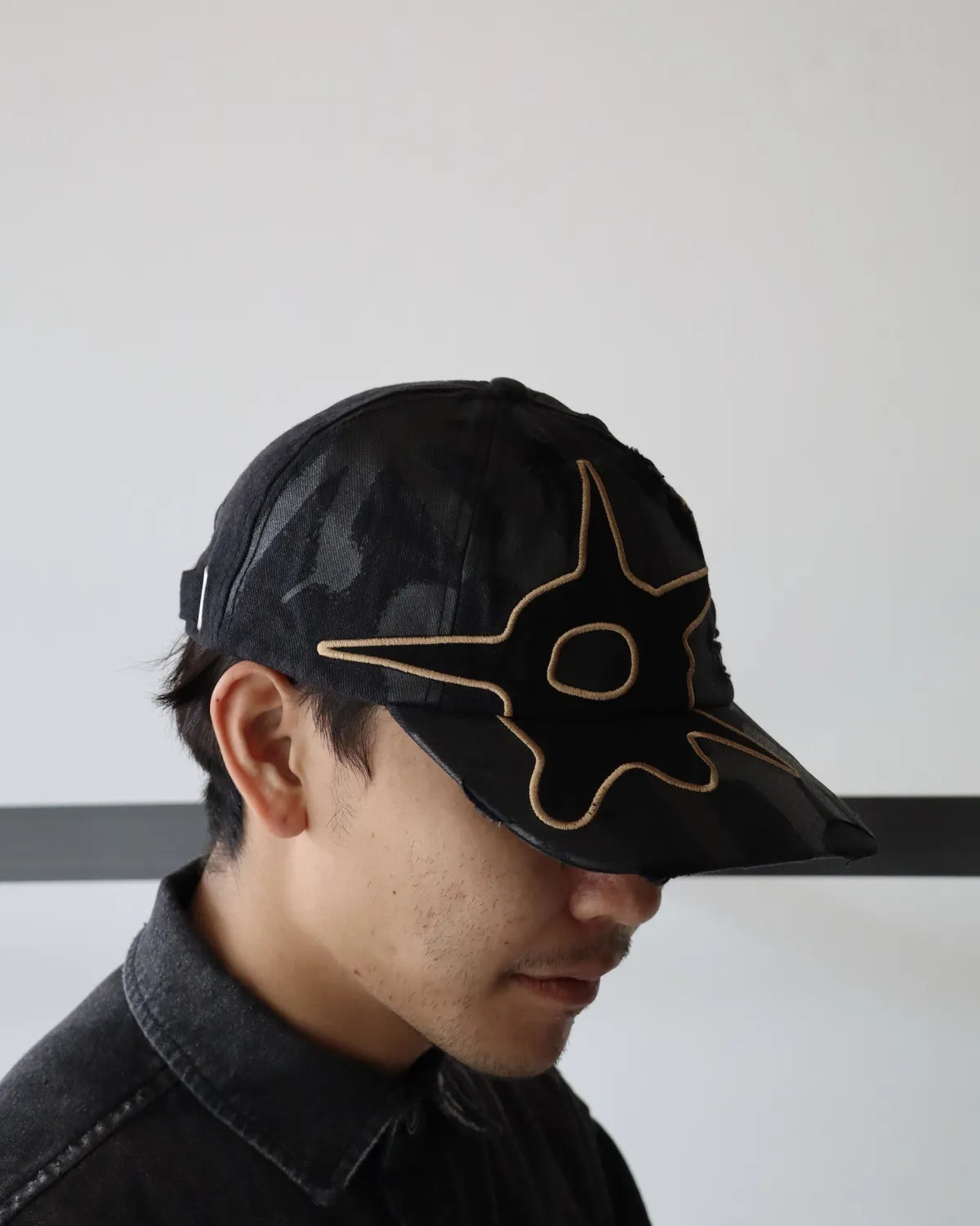P.A.M.(Perks And Mini) / DISTRESSED URCHIN TAG BASEBALL CAP (10425)