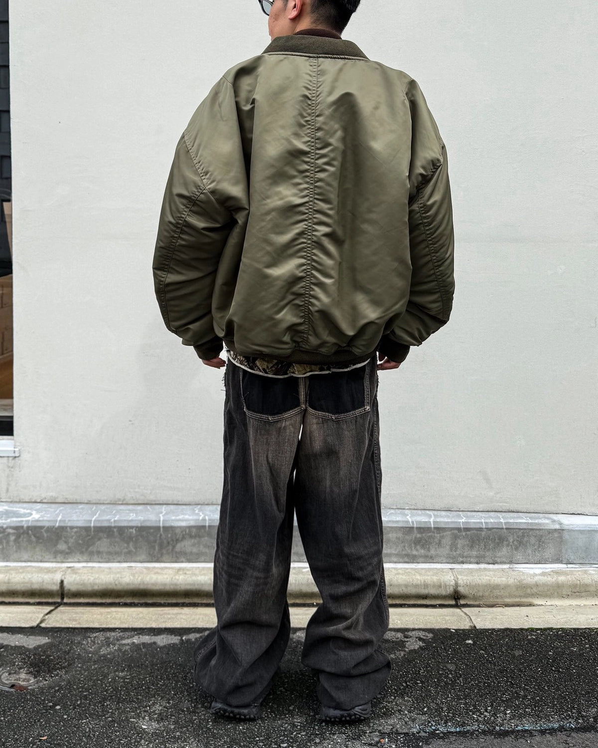 Maison MIHARA YASUHIRO / Shifted Layer Flight Jacket (A17BL061)