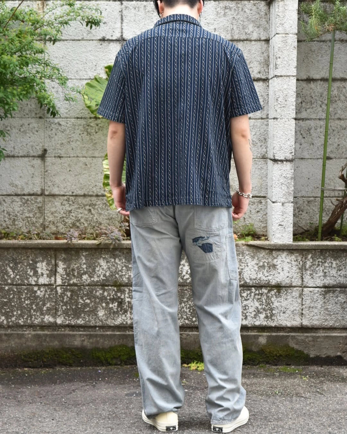 RRL / ヴィンテージ 5ポケット リペアード インディゴ パンツ (1441MNRRPNT14G20155)