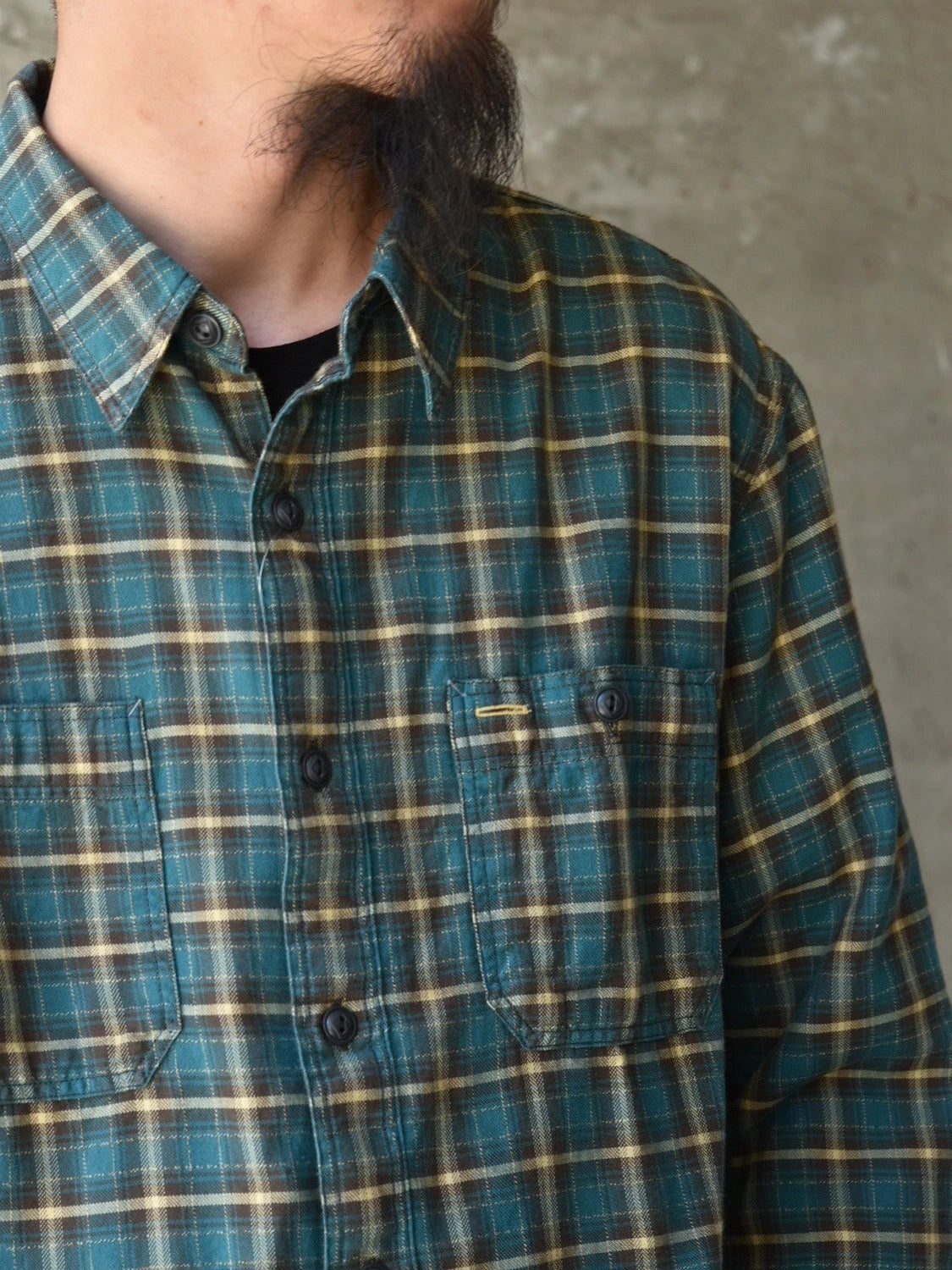 RRL / チェック ツイル ワークシャツ (1441MNRRWOV16820373)
