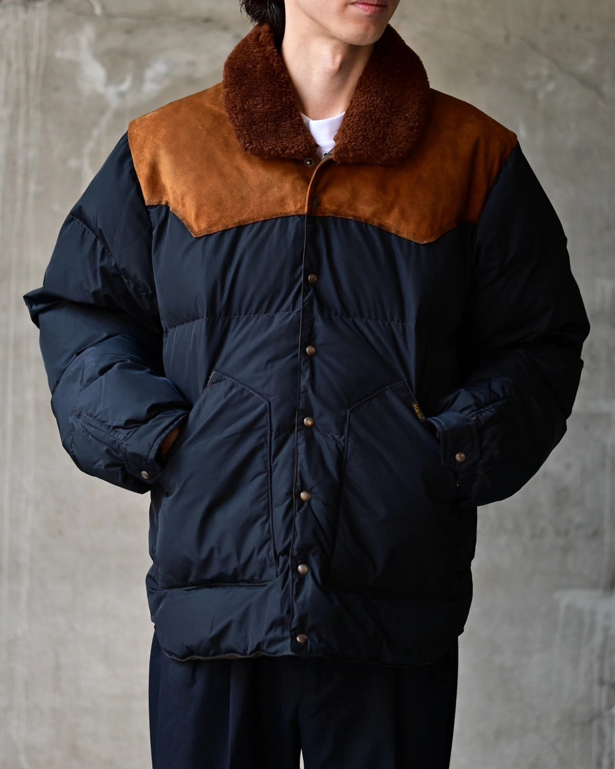 RRL / キルテッド シアリングカラー ジャケット (MNRROTW12820179)