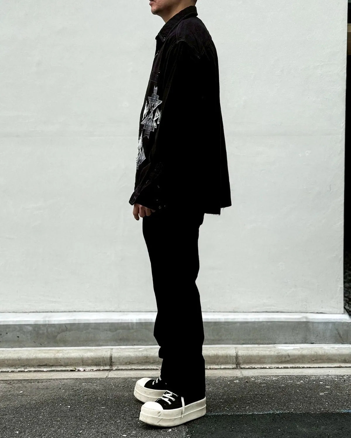 MIYAGIHIDETAKA -Rafu- / Native Patch Shirt (RaFu074)