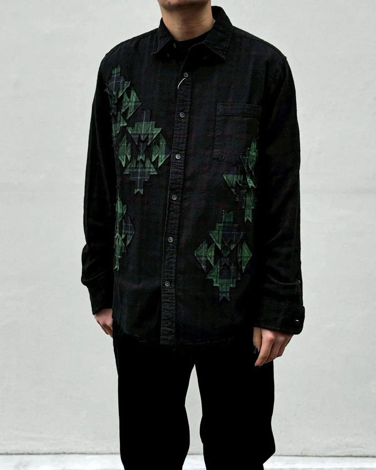 MIYAGIHIDETAKA -Rafu- / Native Patch Shirt (RaFu074)