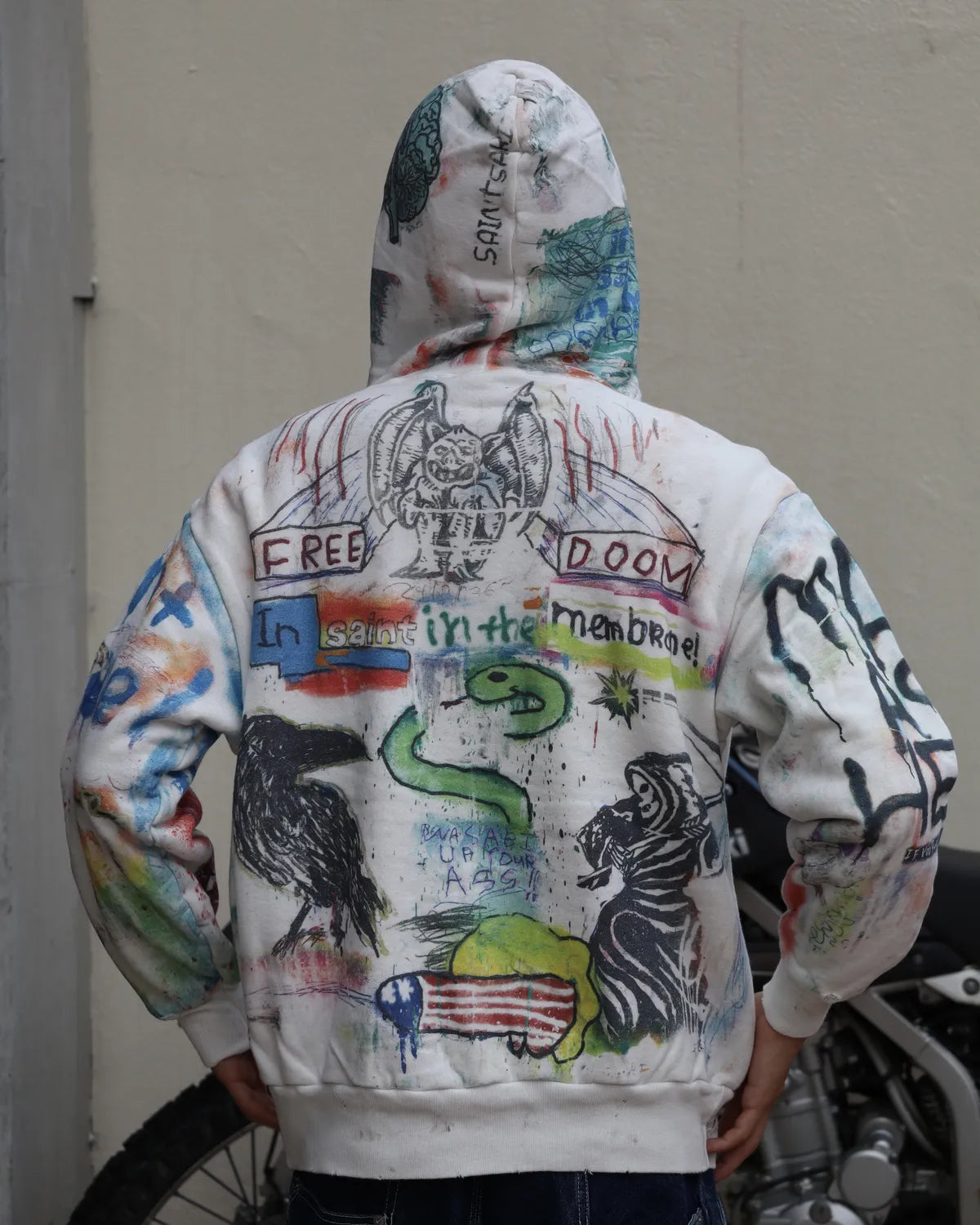 SAINT Mxxxxxx × MADSAKI / MDS _ DBL FACE HOODIE / MADSUCKY (SM-MK1-0000-C76)