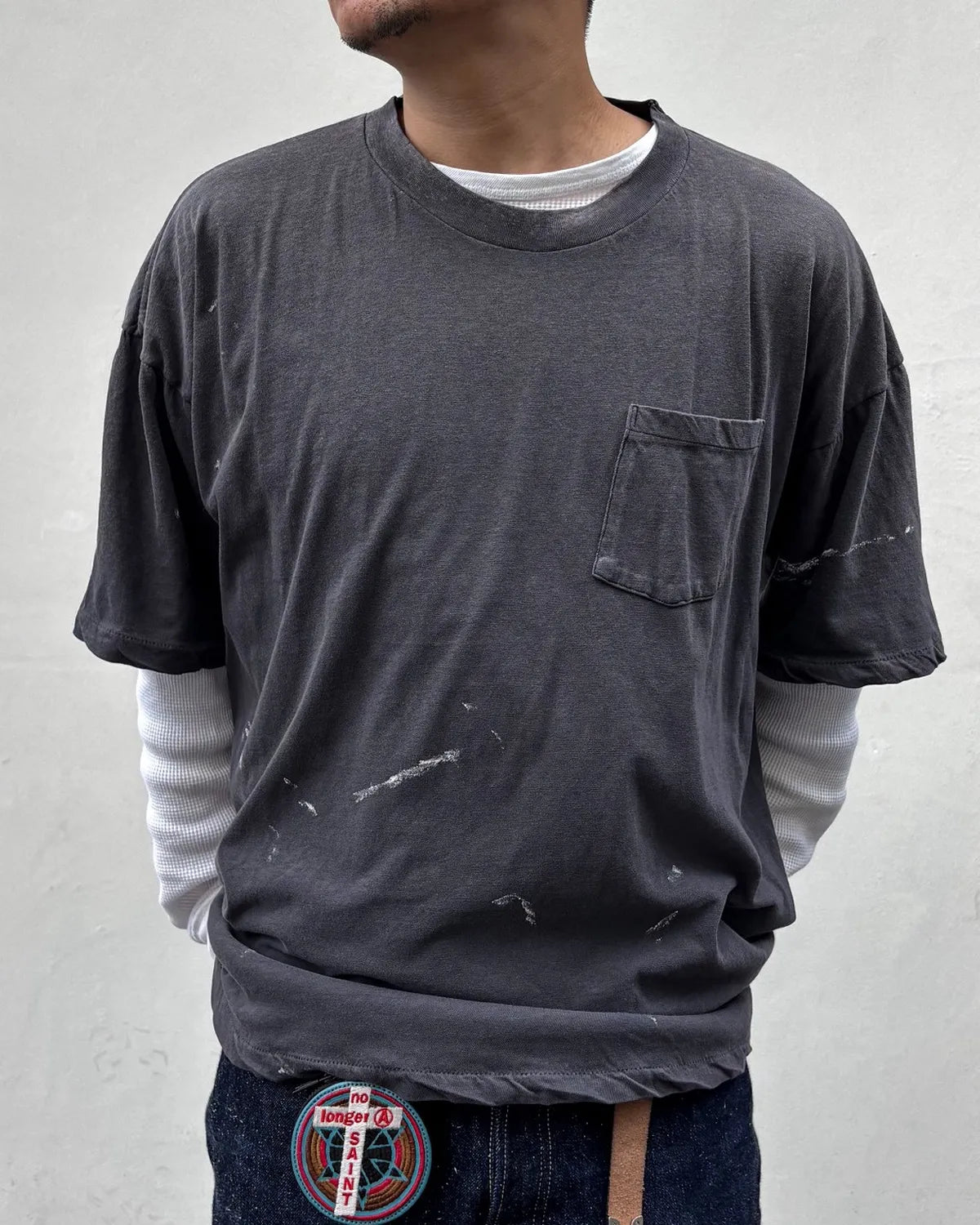 SAINT Mxxxxxx / SS T-SHIRT / POCKET (SM-MK1-0000-010)