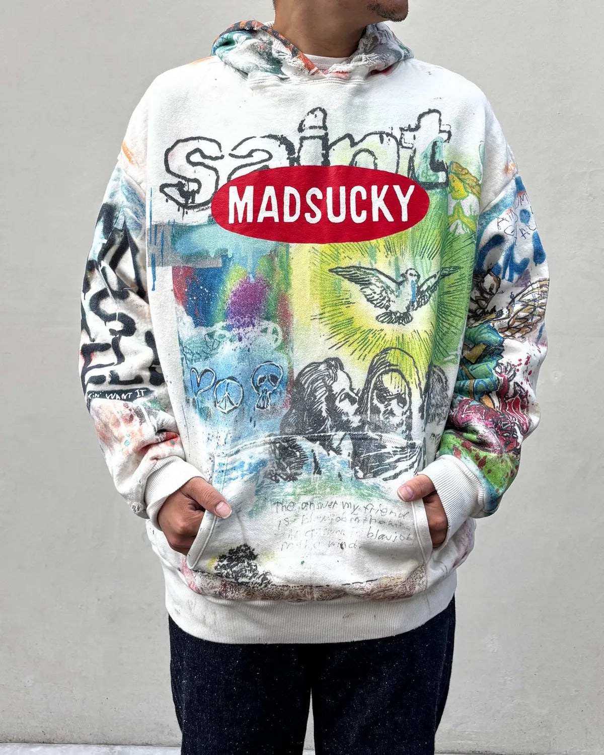 SAINT Mxxxxxx × MADSAKI / MDS _ DBL FACE HOODIE / MADSUCKY (SM-MK1-0000-C76)