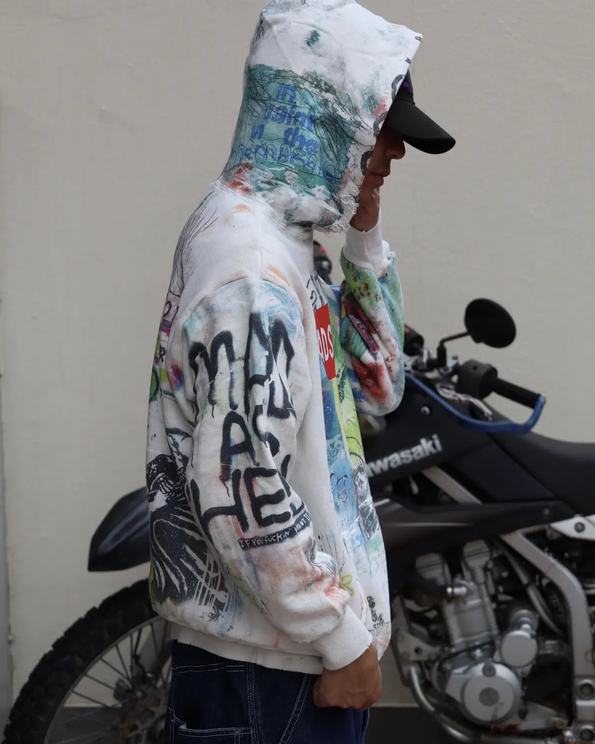 SAINT Mxxxxxx × MADSAKI / MDS _ DBL FACE HOODIE / MADSUCKY (SM-MK1-0000-C76)