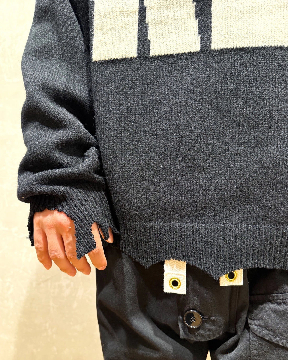 ©︎SAINT Mxxxxxx × The KLF / KLF_CREW NECK KNIT / KLF (SM-HR1-0000-C08)