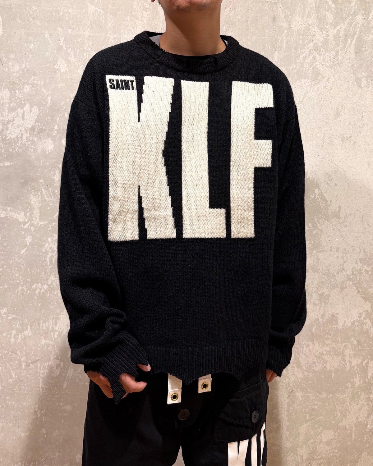 ©︎SAINT Mxxxxxx × The KLF / KLF_CREW NECK KNIT / KLF (SM-HR1-0000-C08)