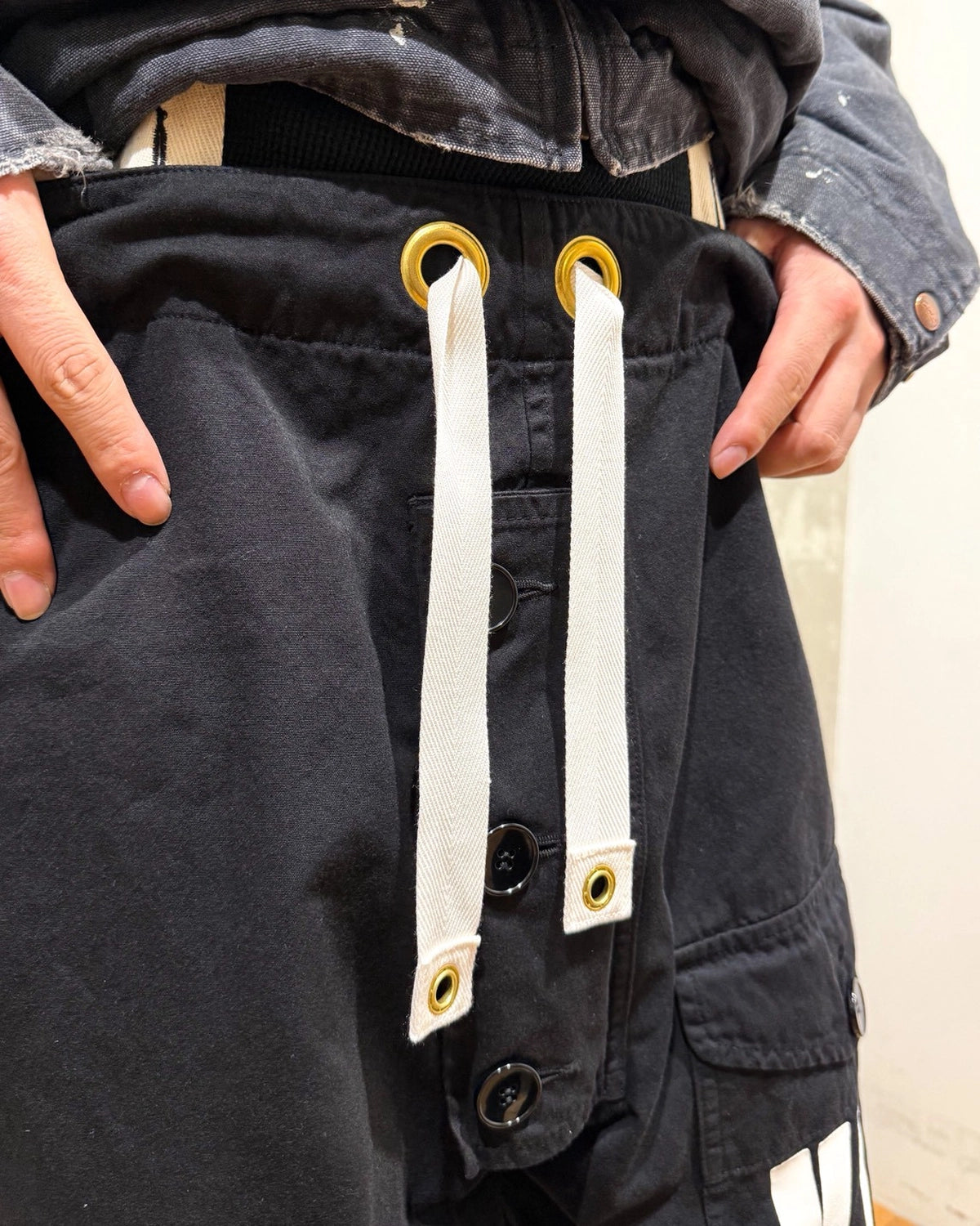 ©︎SAINT Mxxxxxx × The KLF / KLF_SUSPENDERS PANTS / KLF (SM-HR1-0000-C11)