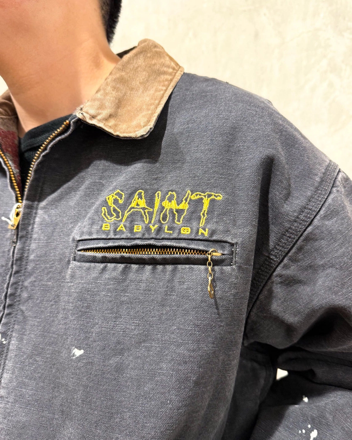 ©︎SAINT Mxxxxxx × BABYLON / BBLN_DETROIT JKT / SNT BBYLN (SM-HR1-0000-C51)