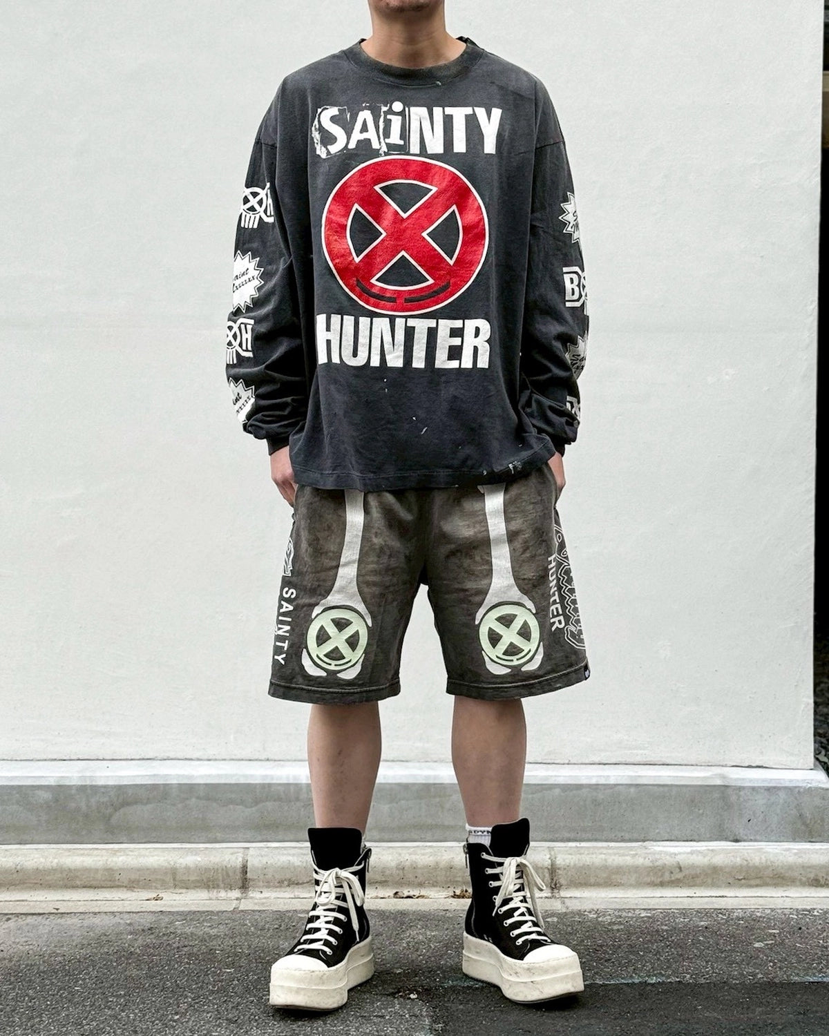 ©︎SAINT Mxxxxxx × BOUNTY HUNTER / BH_LS T-SHIRT / SAINTY HUNTER (SM-MK8-0000-C31)