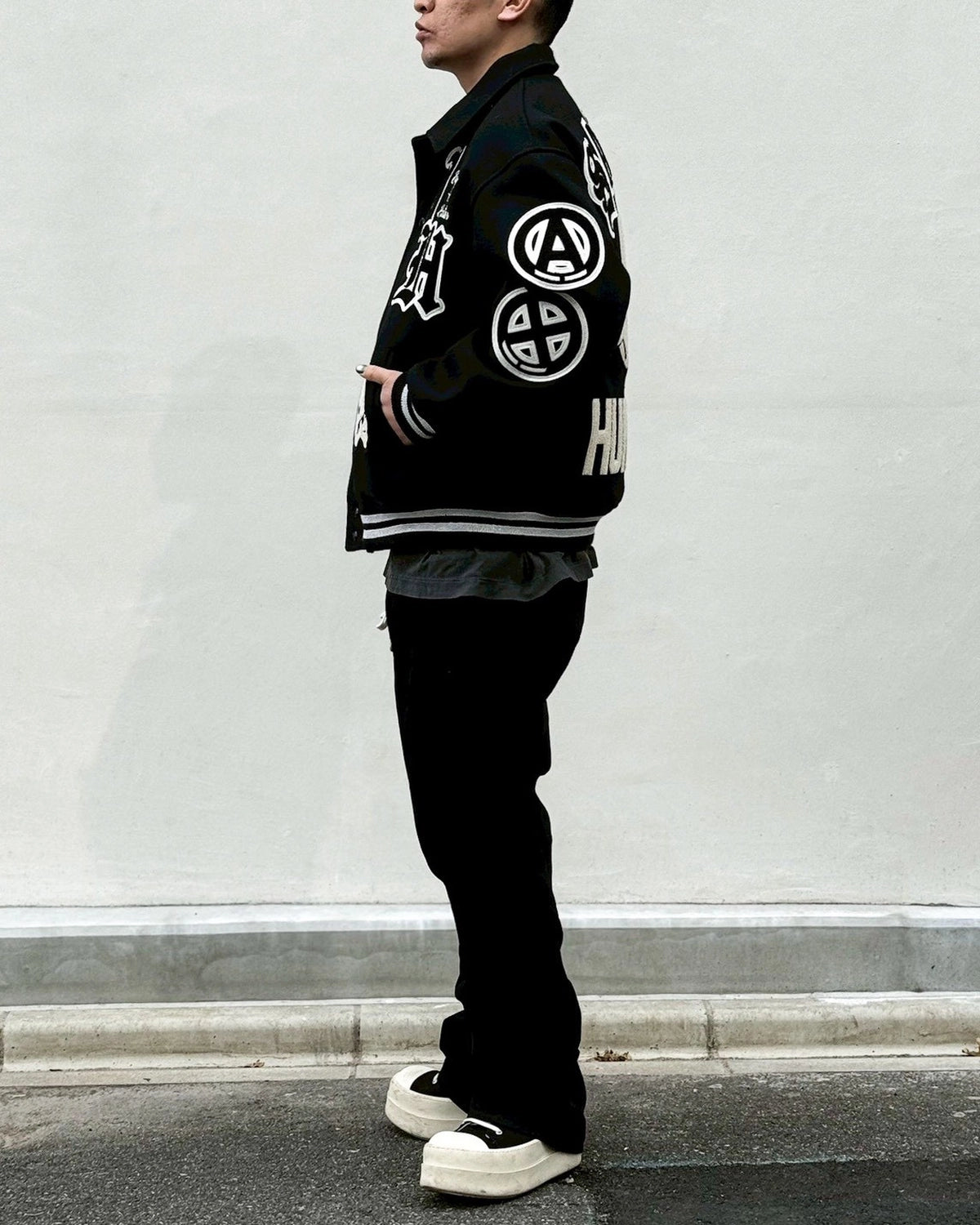 ©︎SAINT Mxxxxxx × BOUNTY HUNTER / BH_VARSITY JKT / SNTHUNTER (SM-MK8-0000-C34)