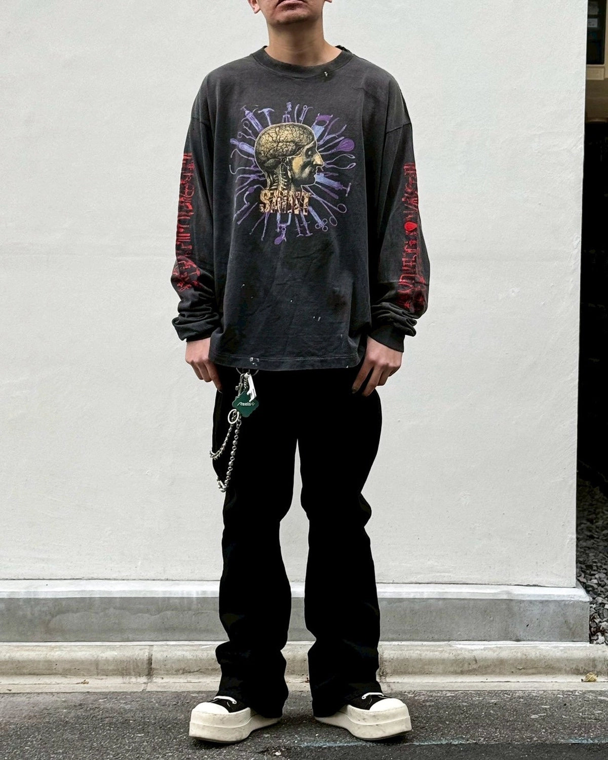 ©︎SAINT Mxxxxxx / LS T-SHIRT / HEAD (SM-MK8-0000-026)