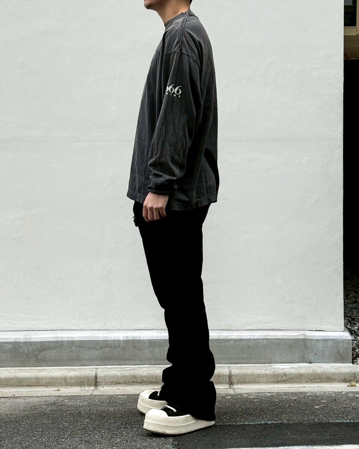 ©︎SAINT Mxxxxxx / BLACK DENIM PANTS / FLARE (SM-MK8-0000-078)