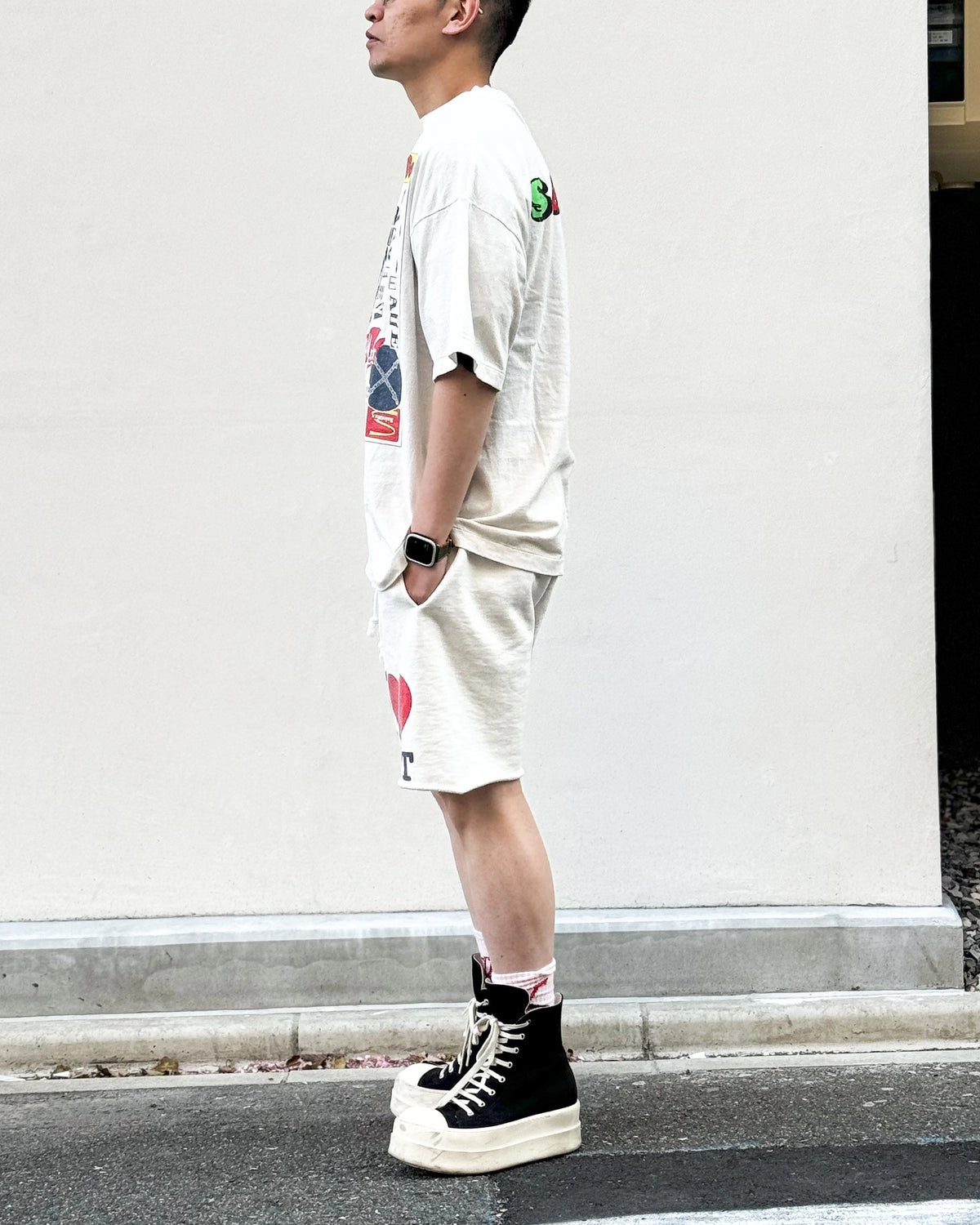 ©︎SAINT Mxxxxxx × Jamie Reid / JR_SS T-SHIRT / DESTROY (SM-MK8-0000-C03)