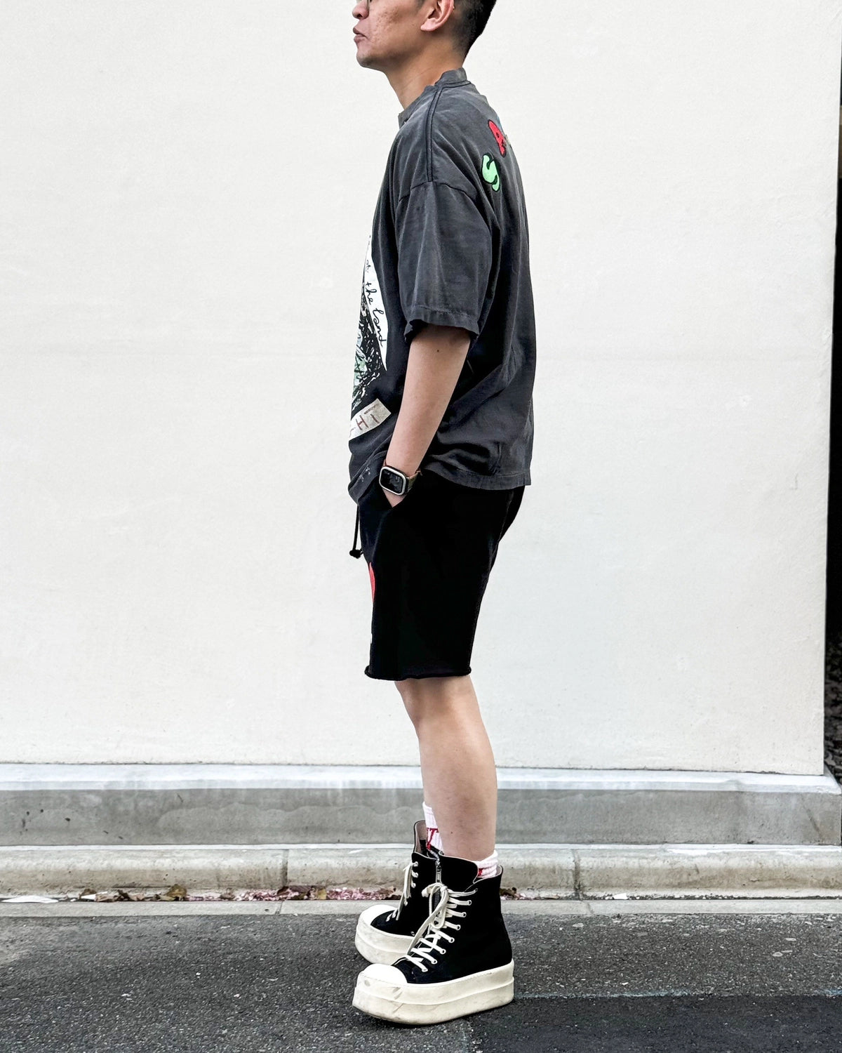 ©︎SAINT Mxxxxxx × Jamie Reid / JR_SS T-SHIRT / VOTE F LIGHT (SM-MK8-0000-C01)