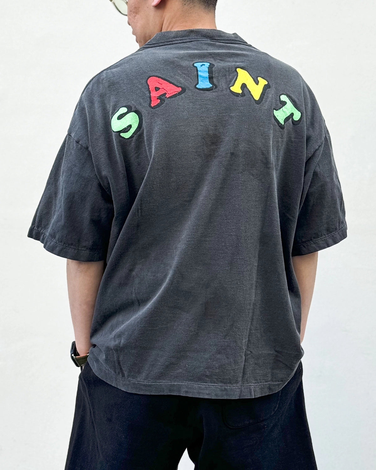 ©︎SAINT Mxxxxxx × Jamie Reid / JR_SS T-SHIRT / VOTE F LIGHT (SM-MK8-0000-C01)