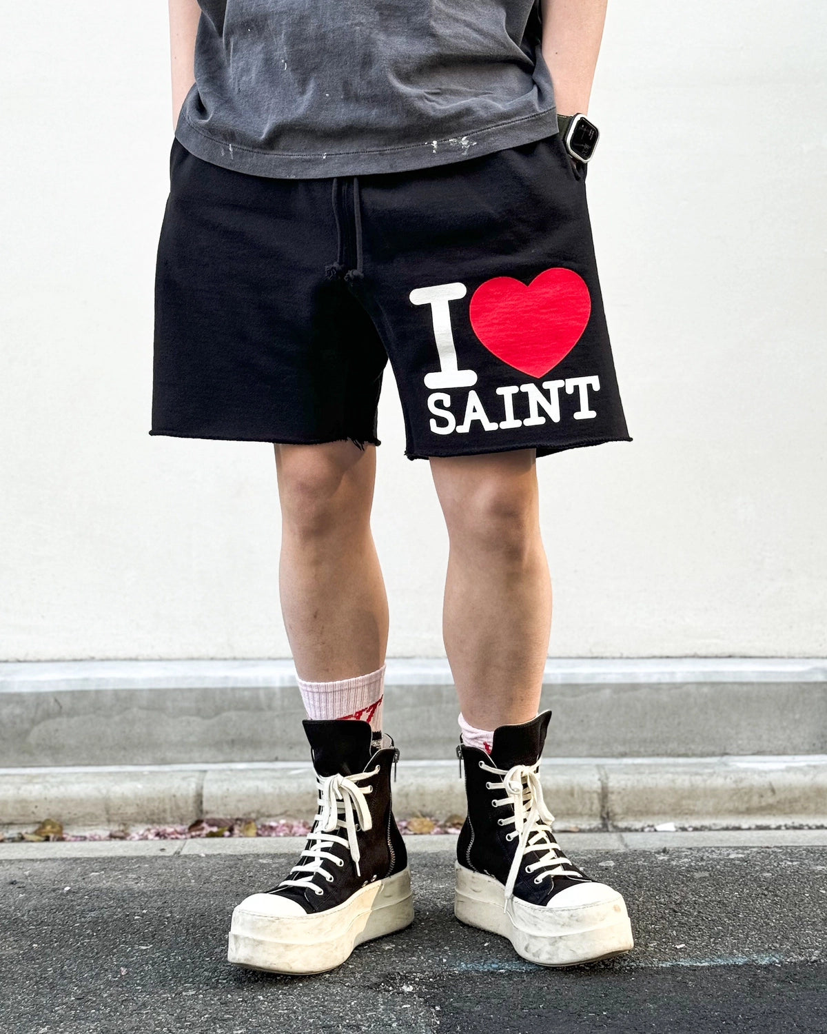 ©︎SAINT Mxxxxxx / SWEAT SHORTS / I LOVE SAINT (SM-MK8-0000-066)