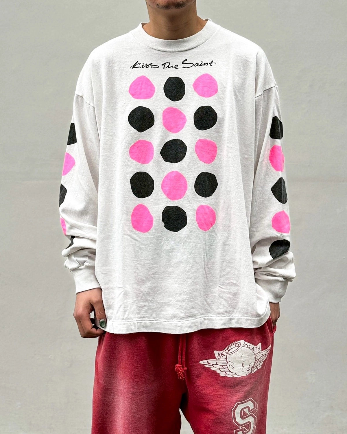 ©︎SAINT Mxxxxxx / LS T-SHIRT / DOT (SM-MK8-0000-031)