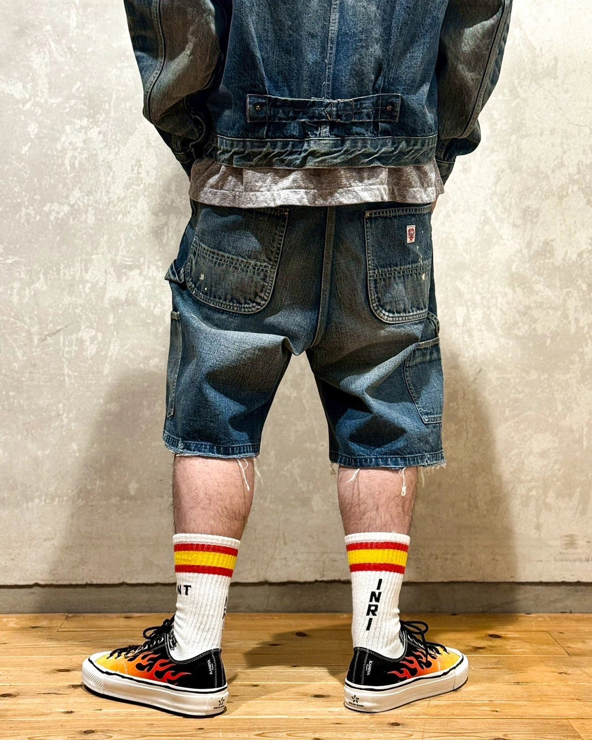 ©︎SAINT Mxxxxxx / DOUBLE KNEE SHORTS (SM-HR8-0000-073)