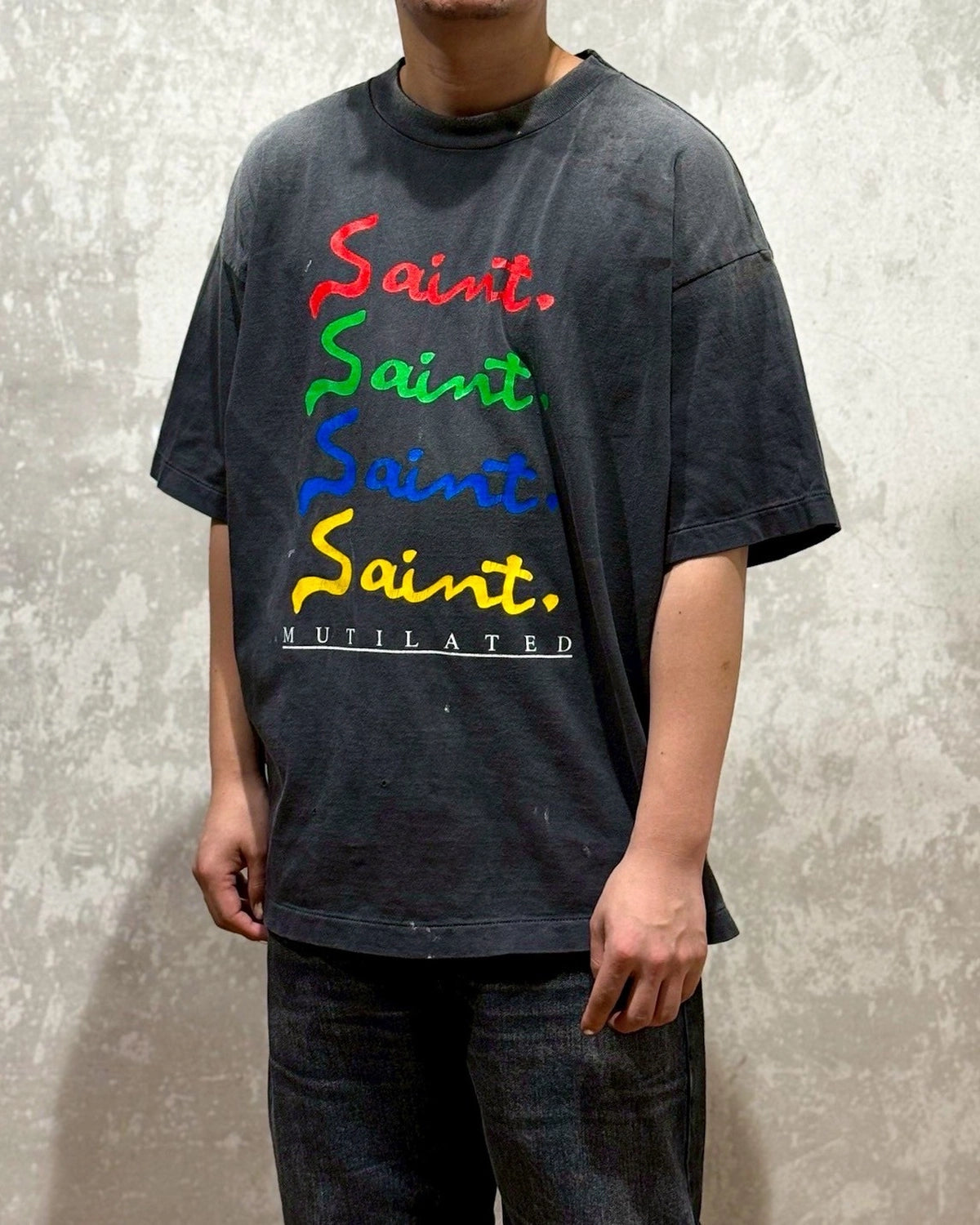 ©︎SAINT Mxxxxxx × DE LA SOUL / DLS_SS TEE-DE LA SOUL (SM-HR1-0000-C18)