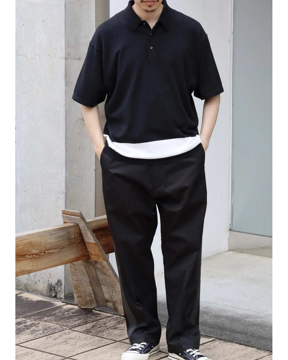 SEQUEL / KNIT POLO SHORT SLEEVE (SQ-26SS-KN-02)