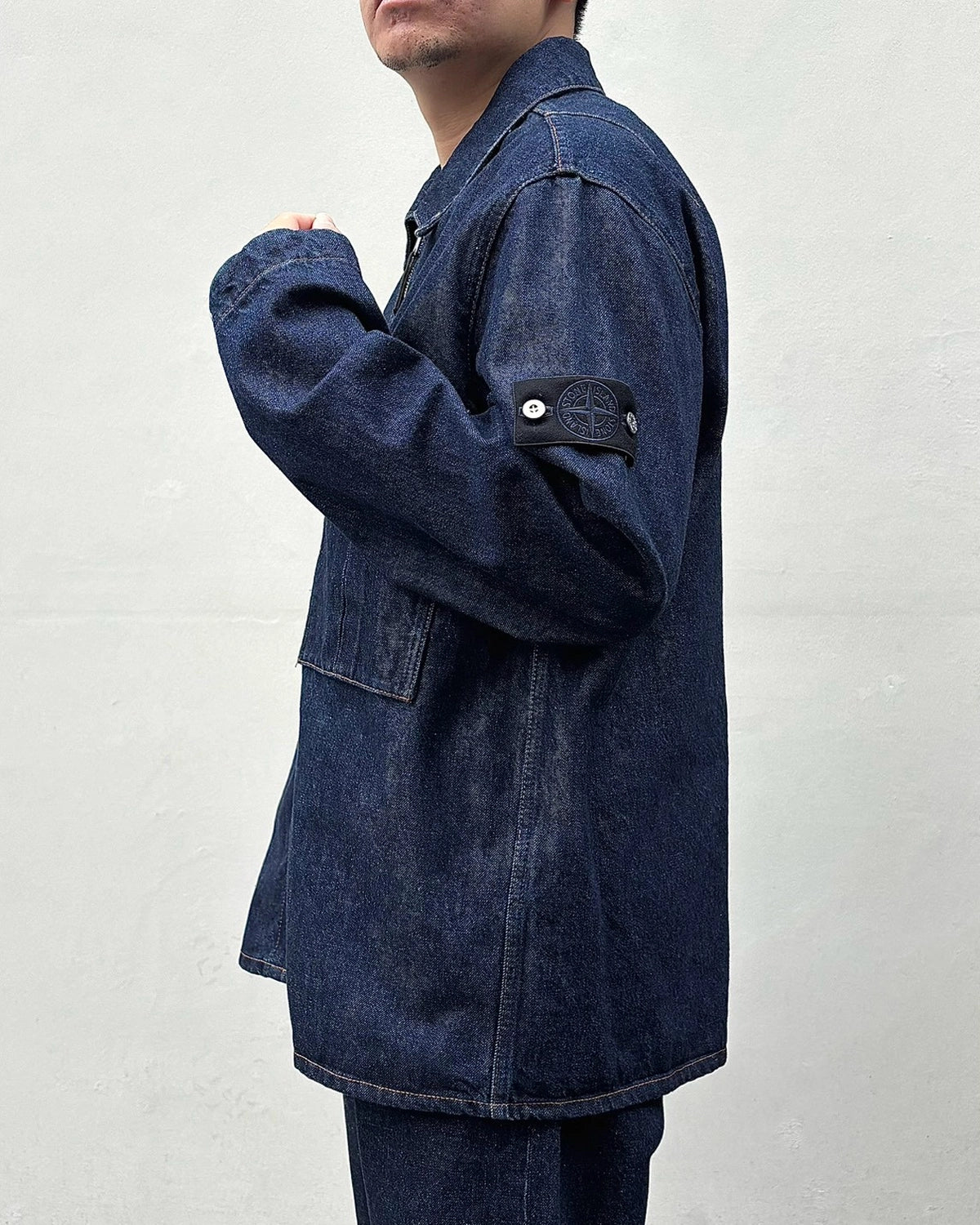 STONE ISLAND / コンフォートフィット オーバーシャツ ファスナー開閉 (L2S141200002S00J7)