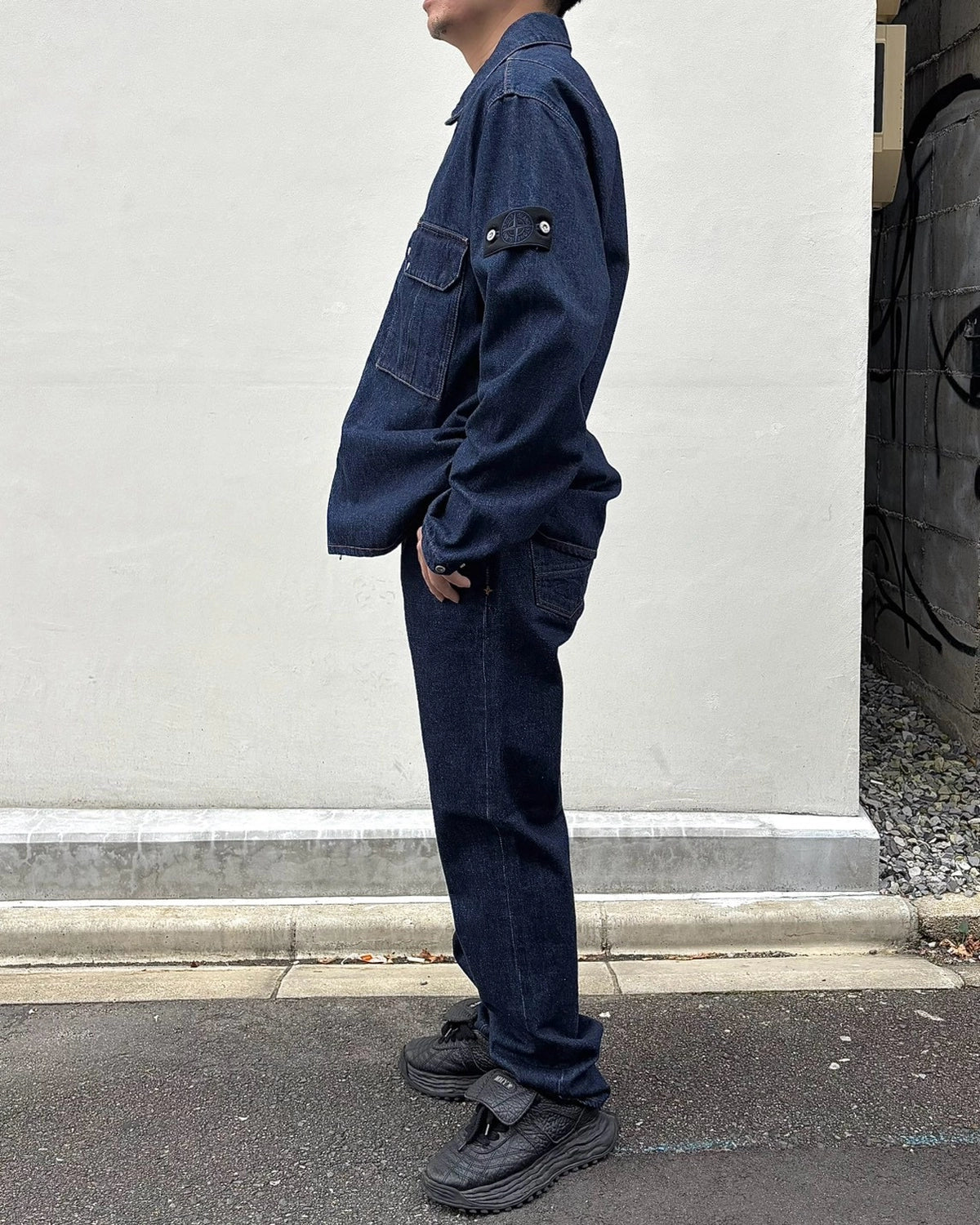 STONE ISLAND / コンフォートフィット オーバーシャツ ファスナー開閉 (L2S141200002S00J7)