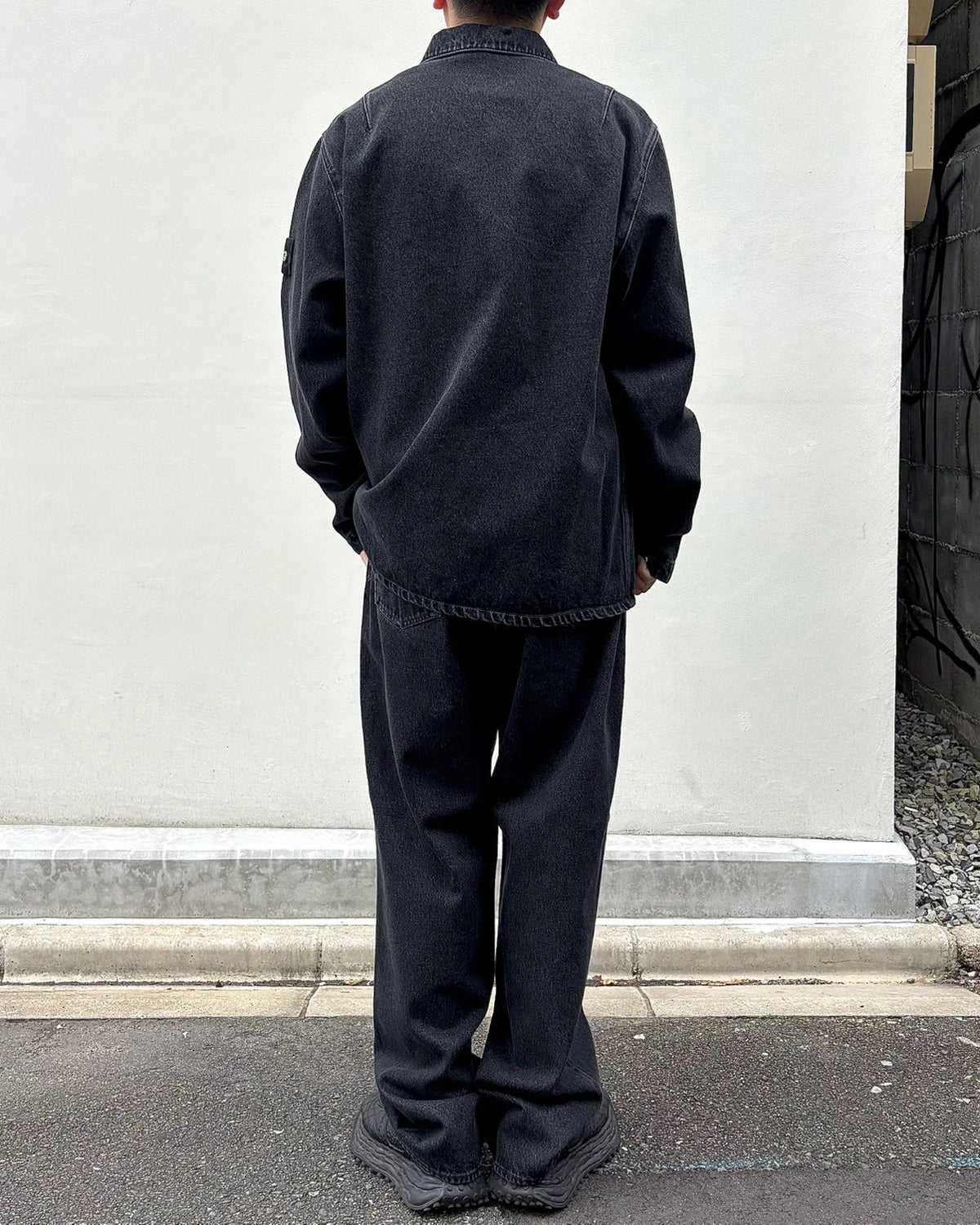STONE ISLAND / コンフォートフィット ジップアップ オーバーシャツ チェストポケット (L2S141200002S0J32)